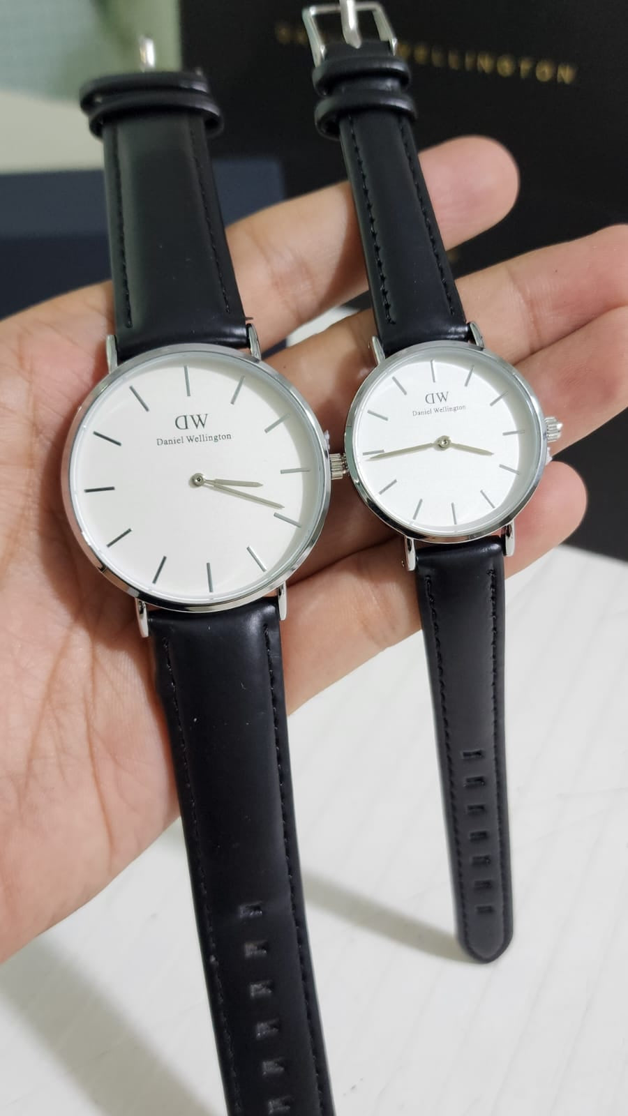 Black Strap White Dial Men’s Watch 400545