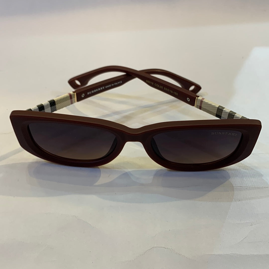 RUB Matte Maroon Frame Black Shade Sunglasses 99018 COL05 53 19-150