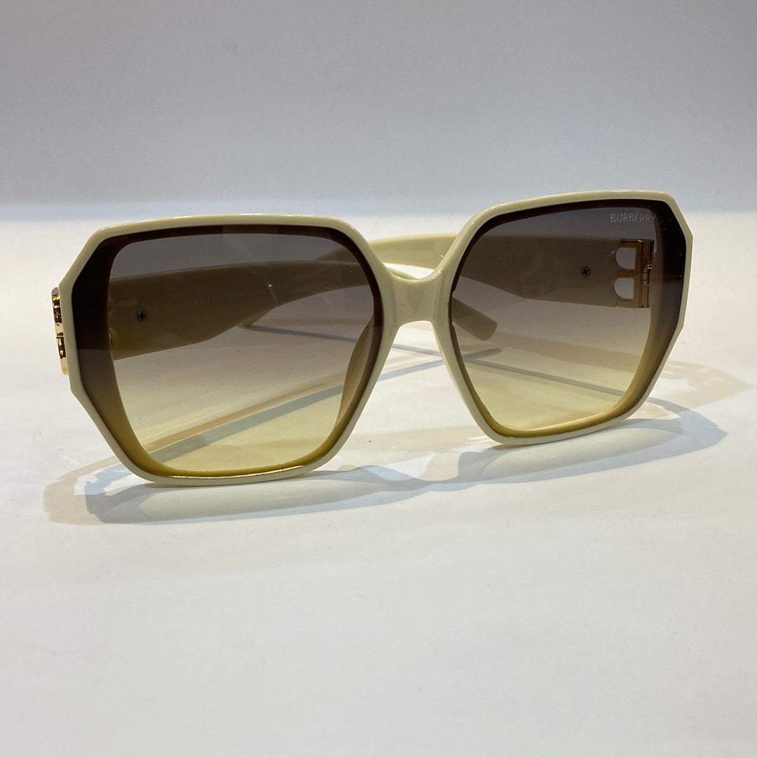 RUB White Cream Frame Yellow Shade Unisex Branded 21002 55 20-140