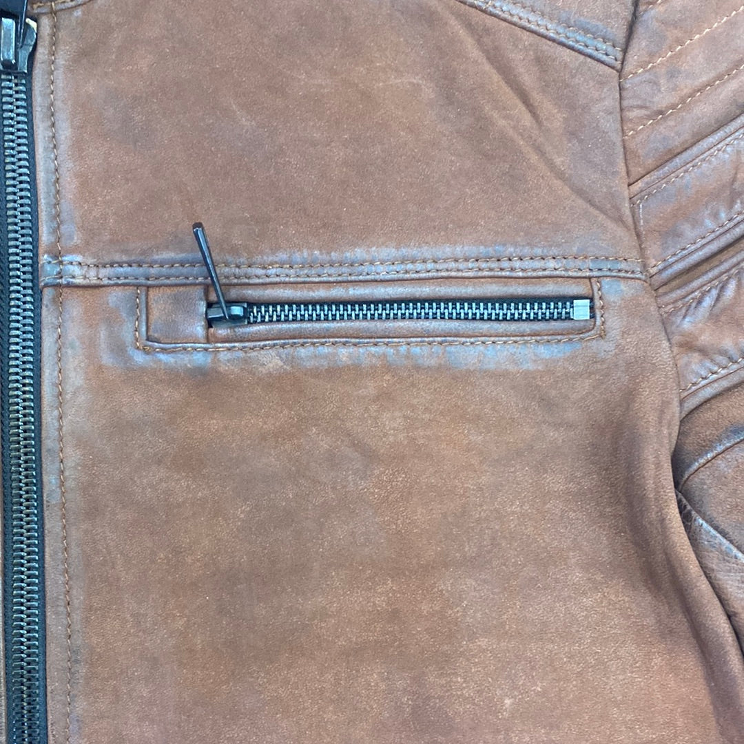 PUS SUP Brown Colour Genuine Leather Branded Men’s Heavy Quality Jacket