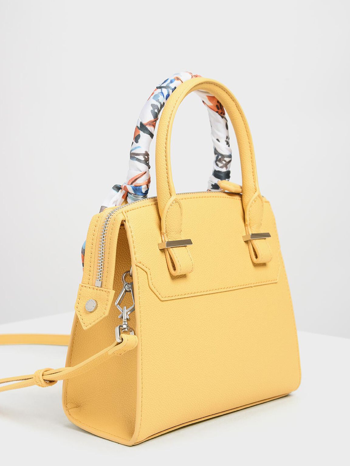 Yellow Colour Charles & Keith Ladies Hand Bag