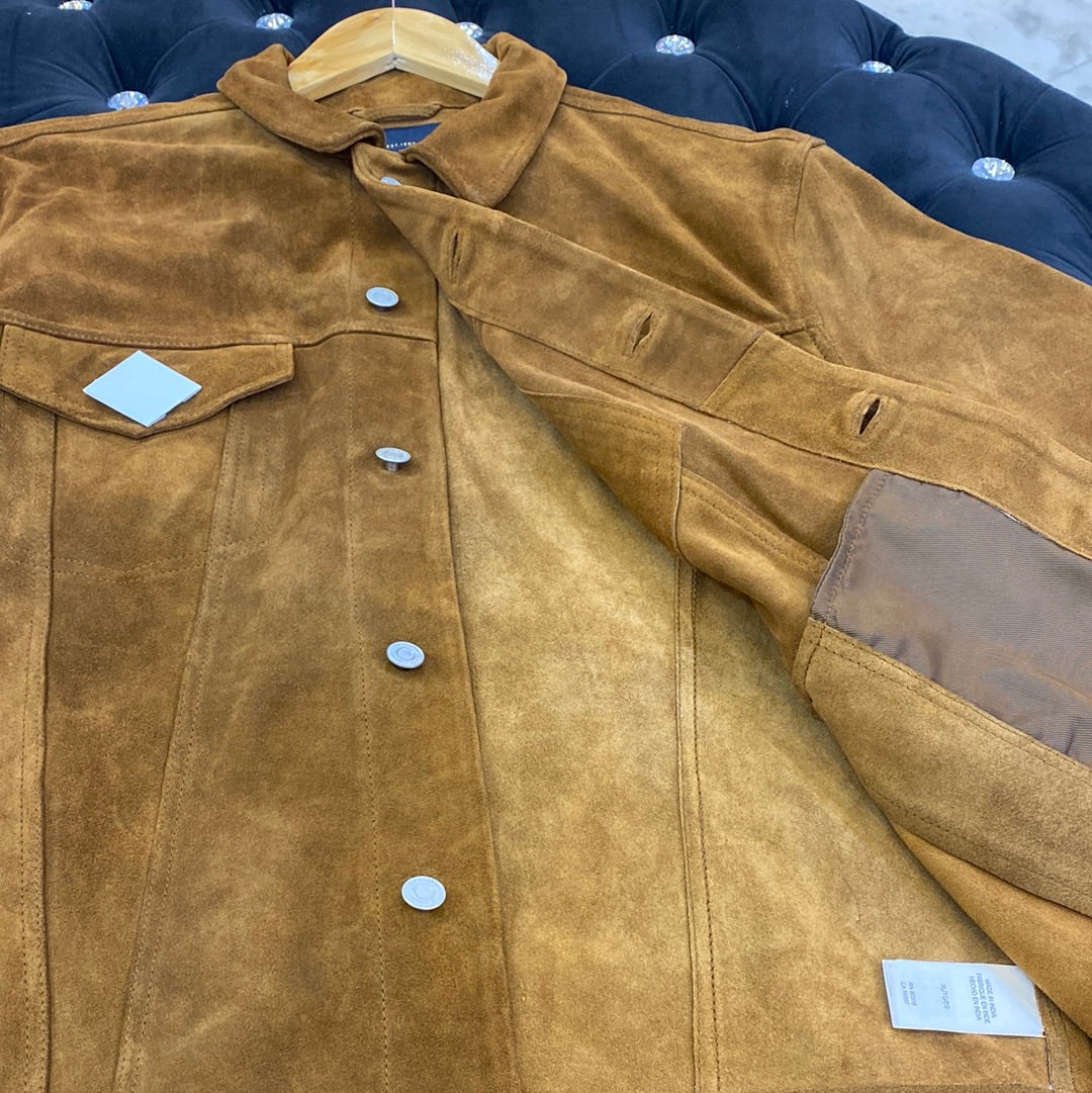 CUL Luc Khaki Colour Genuine Leather Branded Heavy Quality Men’s Jacket