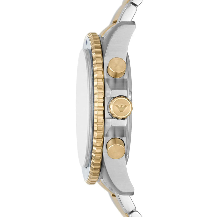 Mra Sliver Gold Chain Blue Gold Dial Premium Quality Men’s Watch 861702