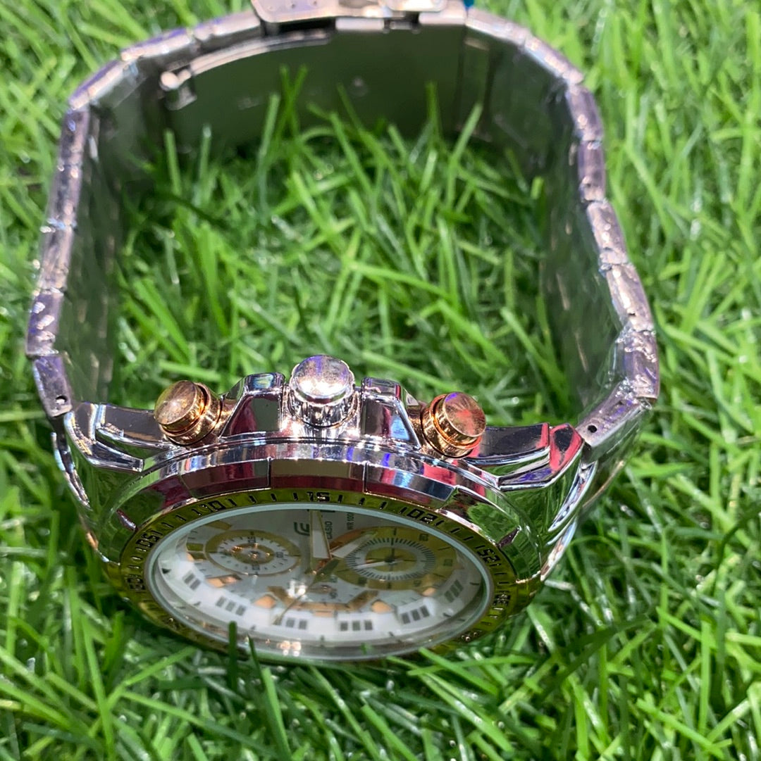 Ide Silver Copper Chain White Copper Men Watch  400528