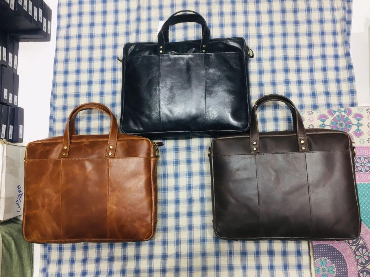 SOF Genuine Leather Laptop Bag 77002