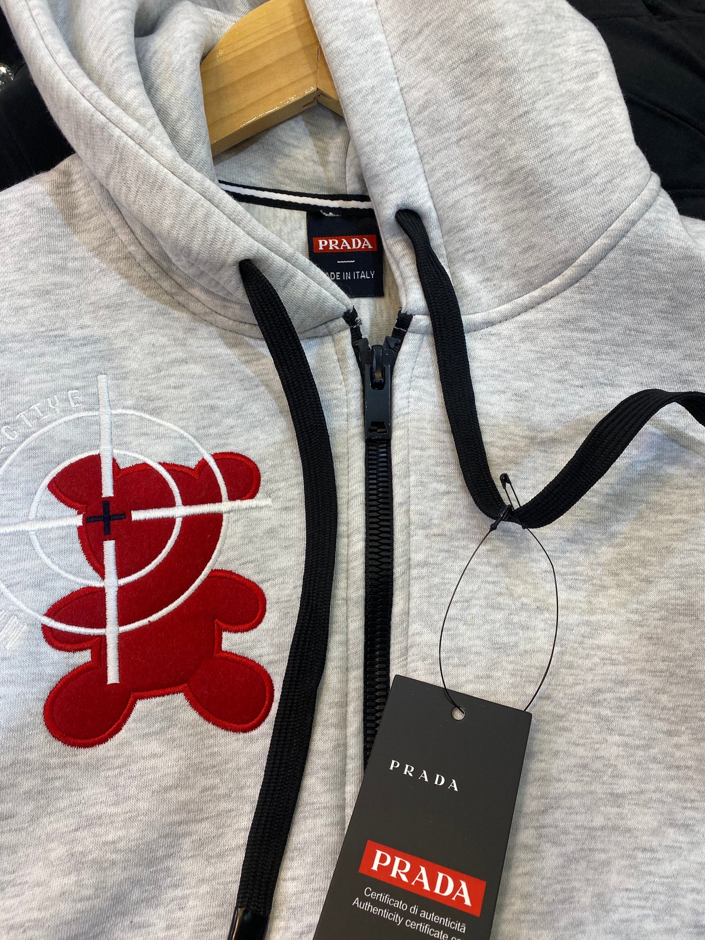 ARP Grey Colour Imported Fabric Zipper Hoodie’s 789002