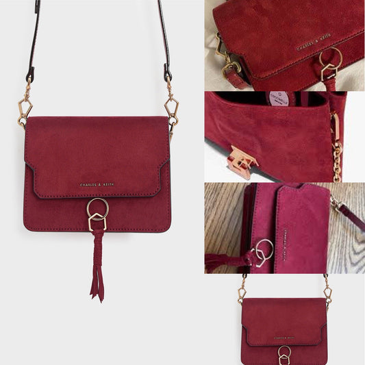 Red Cherry Charles & Keith Ladies Hand Bag