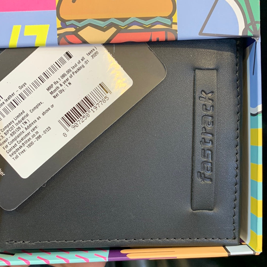 Fastrack Wallet  Black Colour C0396LBK01