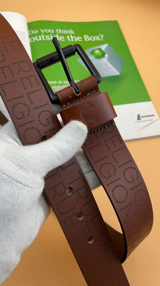 Tan TR Genuine Leather Belt CA 35952 Article 1439 RN 34465