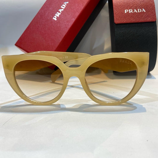 ARP Cream Frame Brown  Shade Unisex Branded Sunglasses Z3575 53 20-135