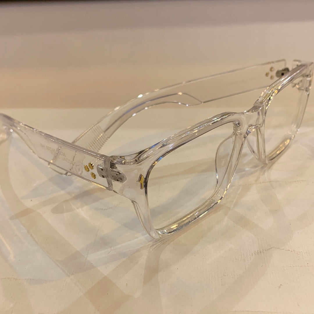 RAM Glossy Transperent Frame Transperent Shade Unisex Sunglasses 86302 54 20 146