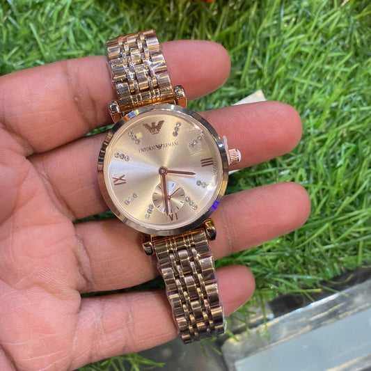 Copper Chain Rosegold Ladies Watch