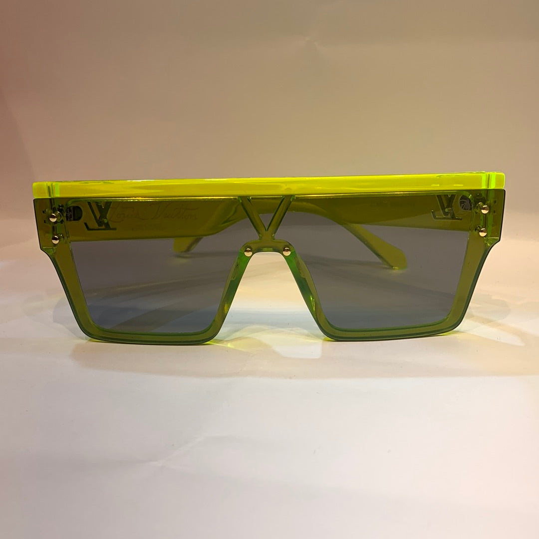 UOL VL Neon Frame Black Shade Unisex Sunglass Z1583E 68 8-147