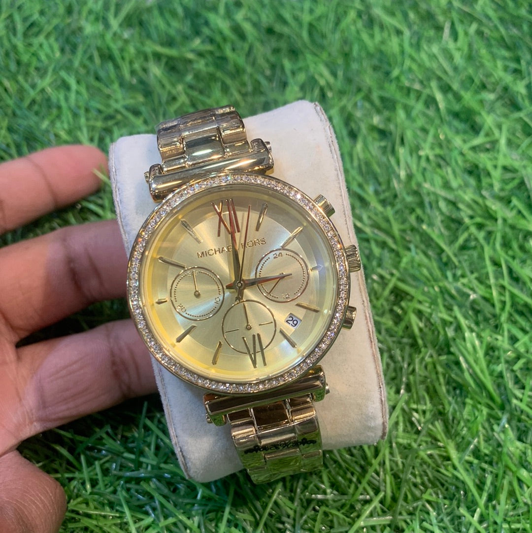 Cim Gold Chain Gold Dial Ladies Watch 400418