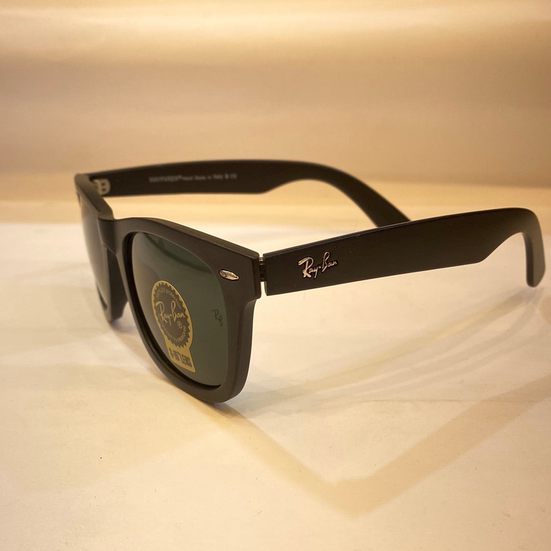YAR RB Black Frame Black Shade Unisex Small Size Sunglasses RB2140 F 955 52 22 3N