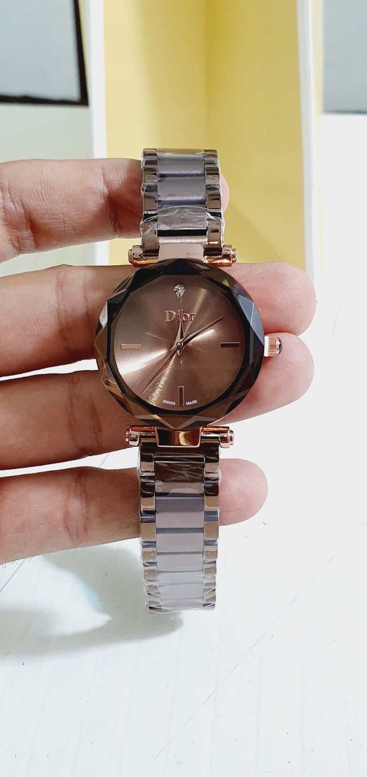 Oid Brown Chain Brown Dial Ladies Watch 901239