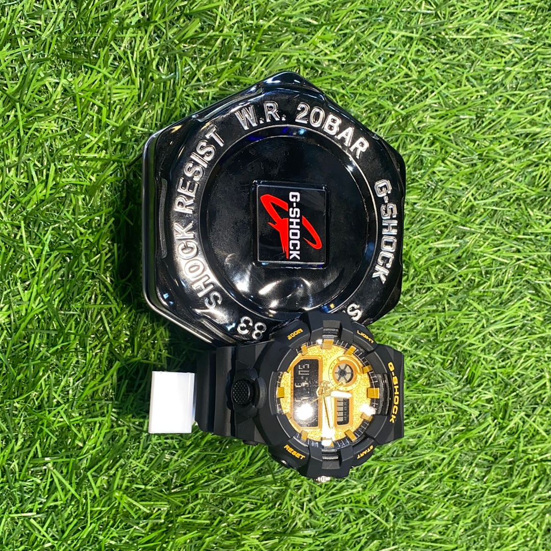 HSG Black golden Colour Water Resistance Sports Watch