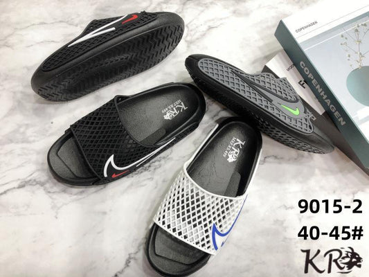 Kin Grey Black Colour Kin Print Slipper Sliders 901095
