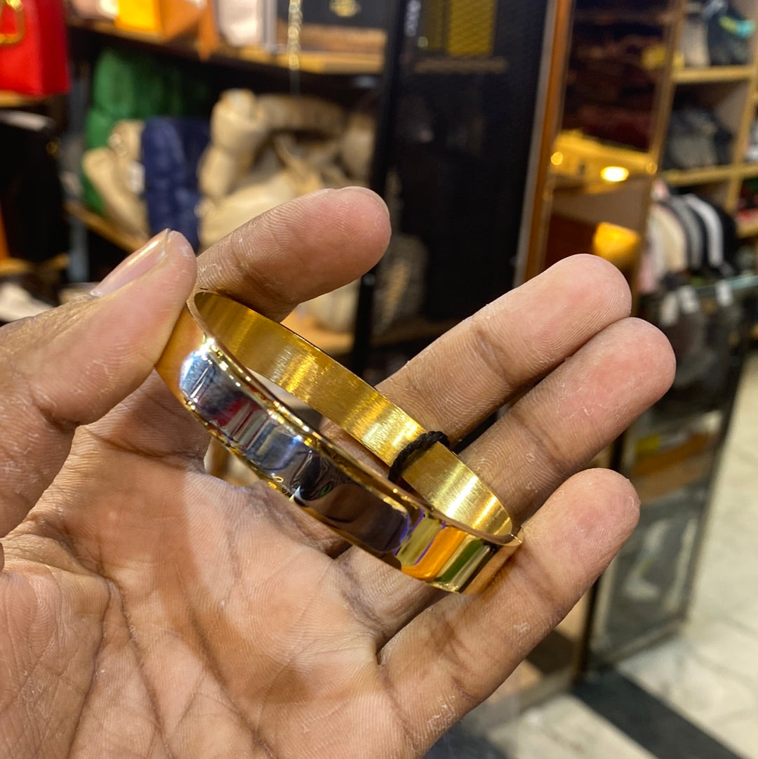 Sliver Gold Color Premium Quality Kada Bracelet 502433