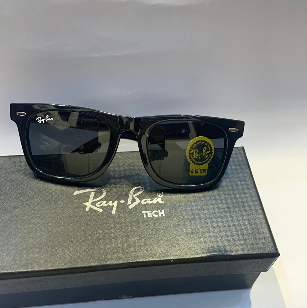 Glossy Black Finish Black Shades Sunglasses RB2140 901 54 18 3N