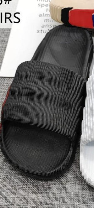 Black Colour Multiple Side Colour print Slipper Sliders 901103