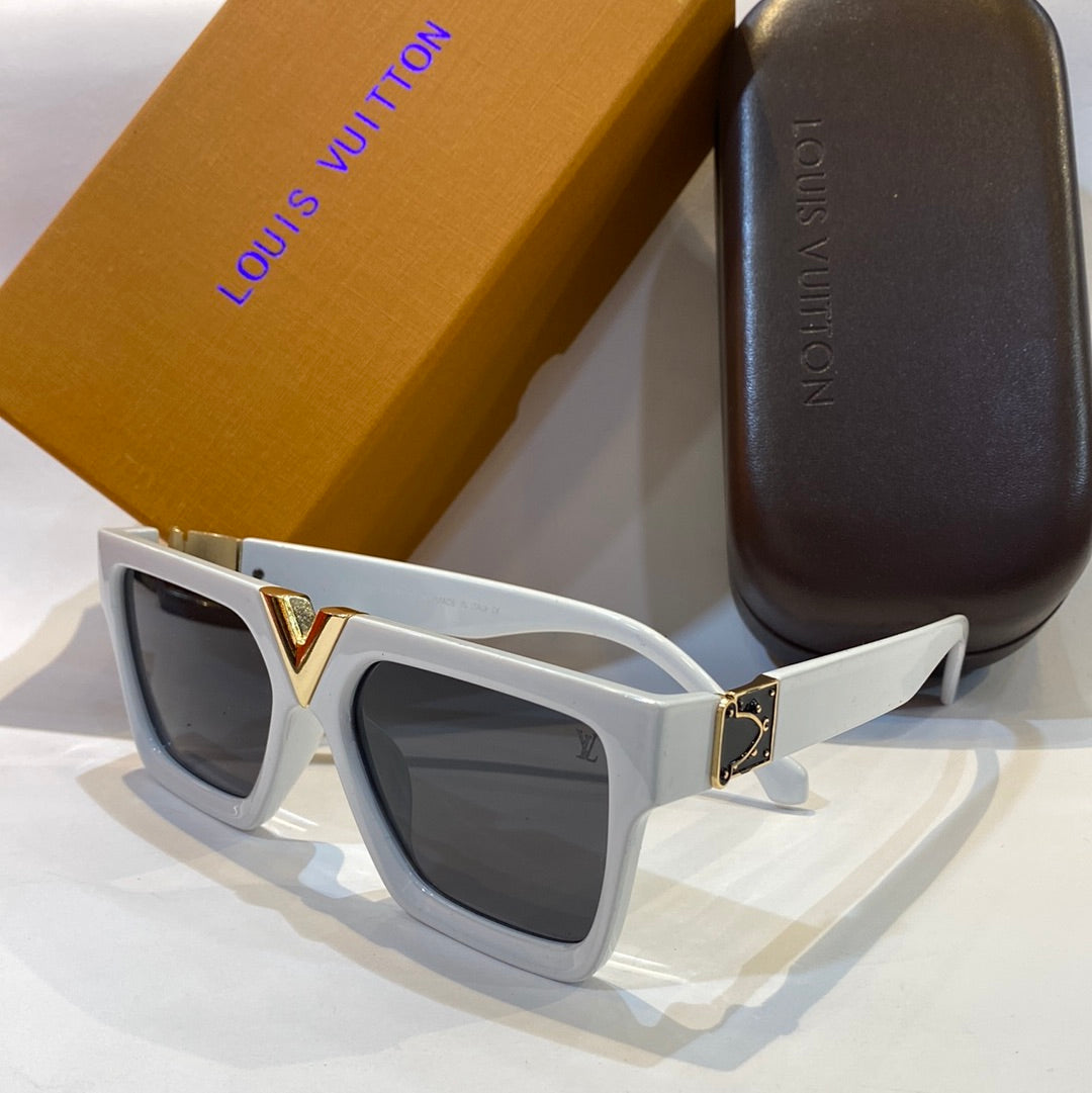 UOL LV VL White Frame Black Shade Unisex Branded 1967 56 20-135
