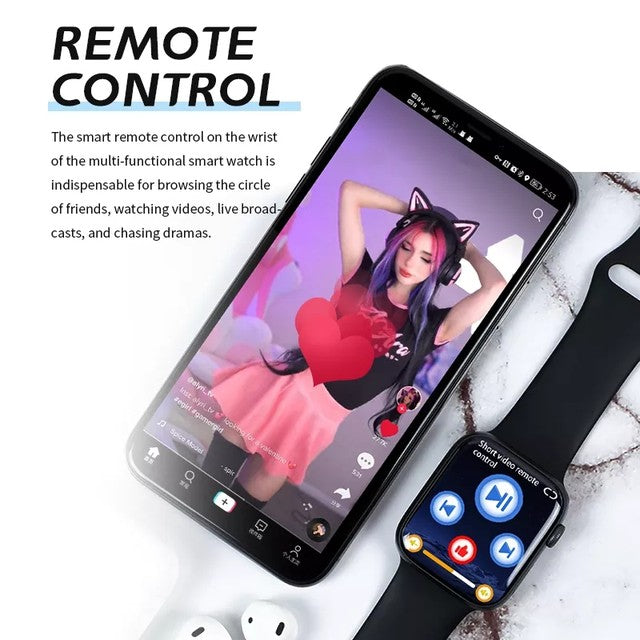 HW7 Max Smart Watch Bluetooth Calling Wireless Charging Wearfit Original with 1.99 Full Screen