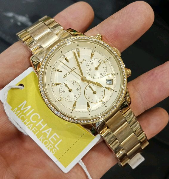 CIM Golden Chain Gold Dial Ladies watch