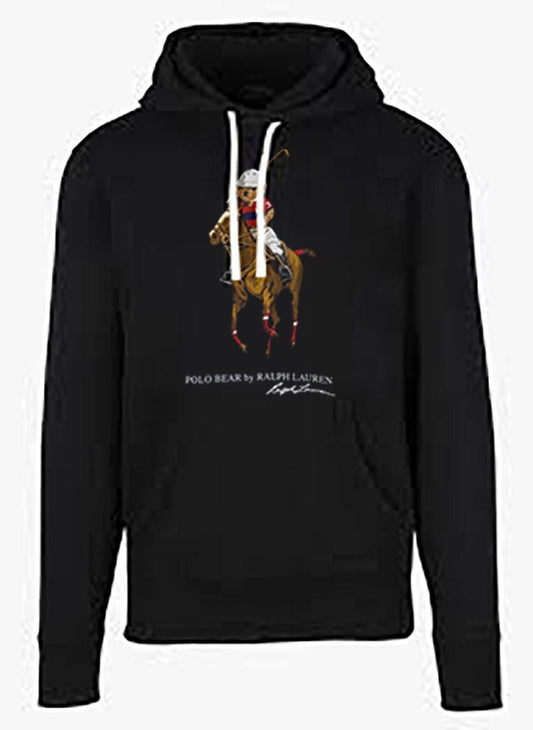 RL LOP POL Black Colour Hoodie Teddy Bear Man Unisex  9155