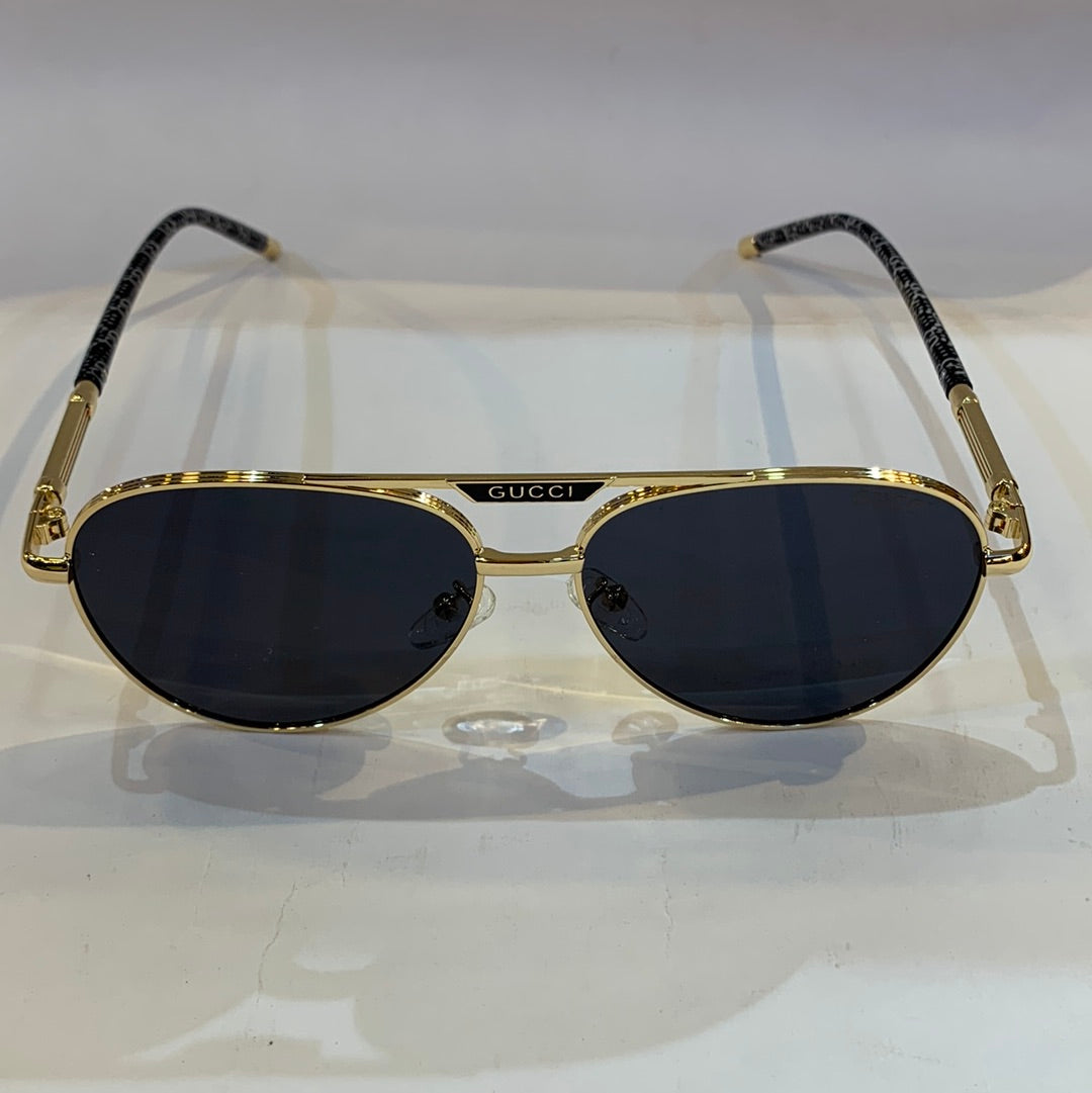 CUG Golden Frame Black Shade Sunglass 2A759 55 17-141