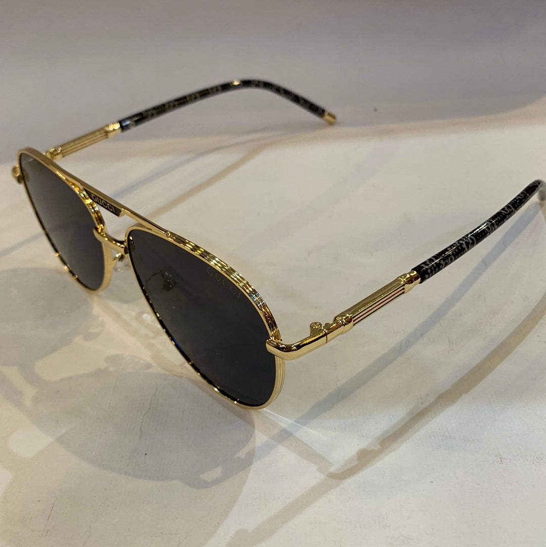 CUG Golden Frame Black Shade Sunglass 2A759 55 17-141
