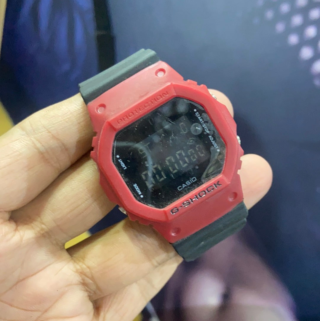 Black Red Square Sports Watch With Original Box 500140