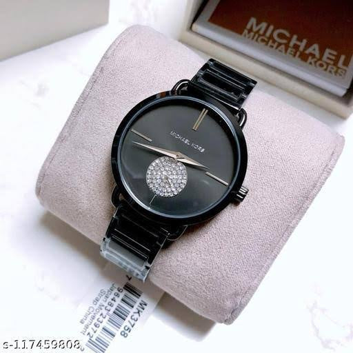 Cim Black Chain Black Dial Ladies Watch 901306