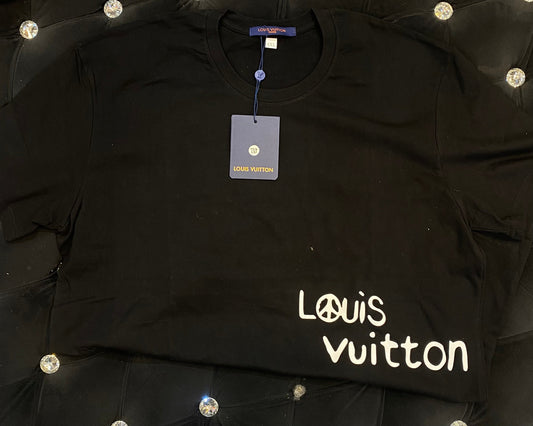 UOL VL Black Colour With UOL VL Multi Colour And Back Print  Lycra Cotton Fabric TShirt 781483
