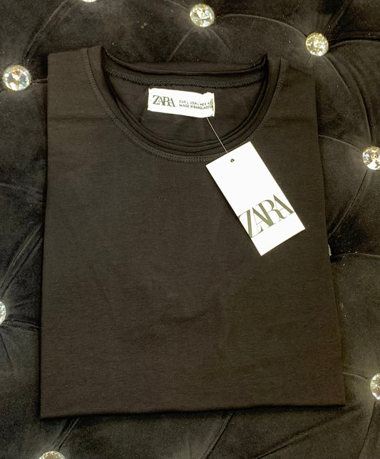 RAZ Black Colour Lycra Cotton Plain TShirt 110378 4262707