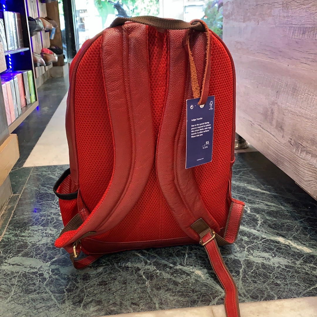 Genuine Leather Backpack Bag for Unisex
