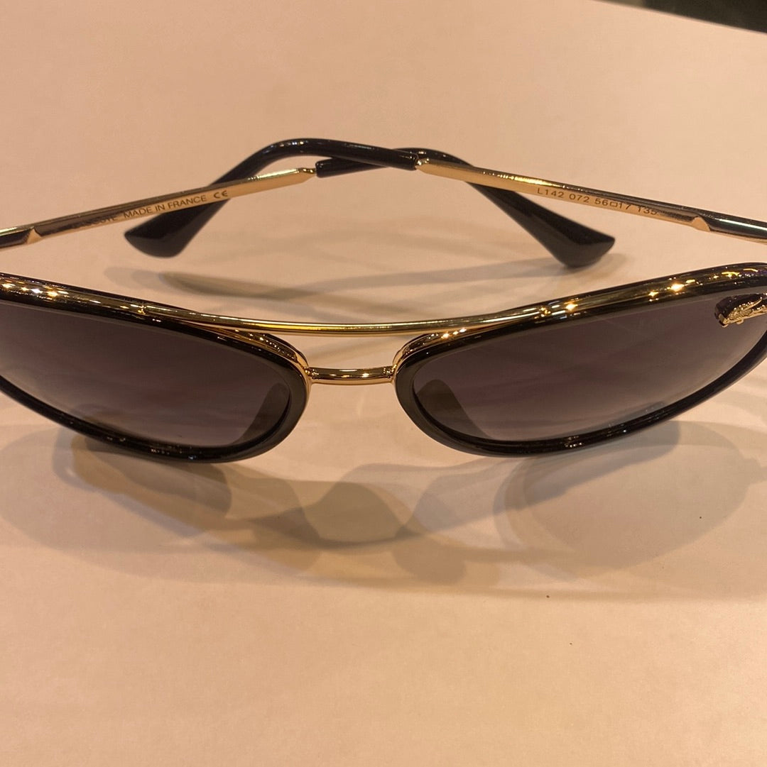 Gold Black Frame Black Shade L142 072 56 17 135 CAL Sunglass