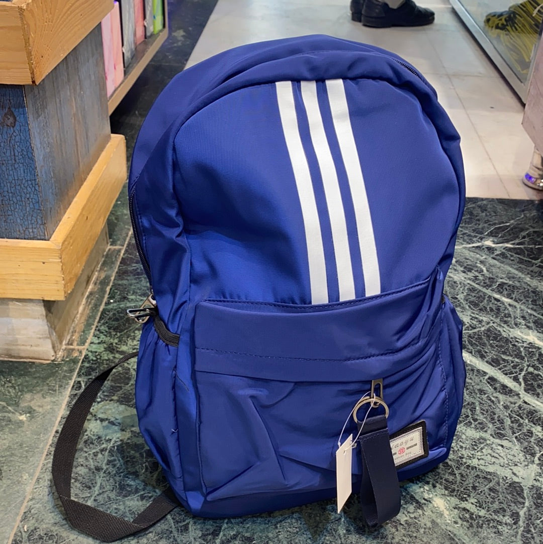 XIAAYU Three Stripes College School Unisex Bag Backpack 3760