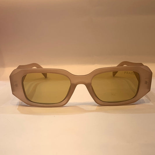 ARP Peach Frame Brown Shade Unisex Sunglass 1009 52 18-143