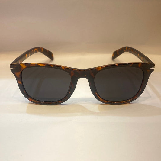 VID Glossy Brown Leopard Print Frame Black Shade Unisex Sunglass B2202 60 25-143