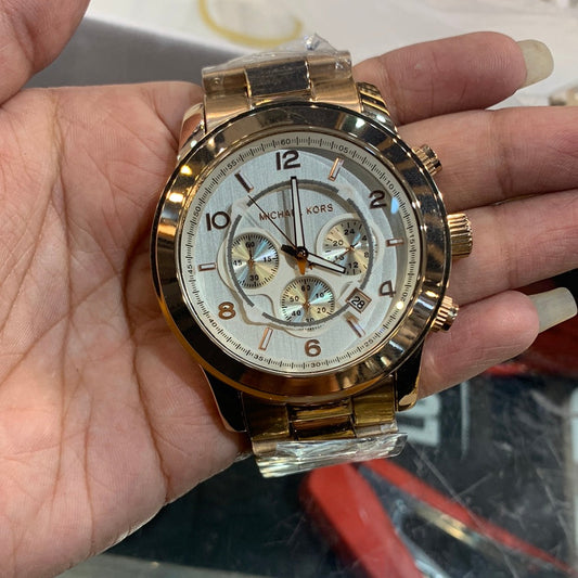 Cim Copper Chain White Dial Man Watch