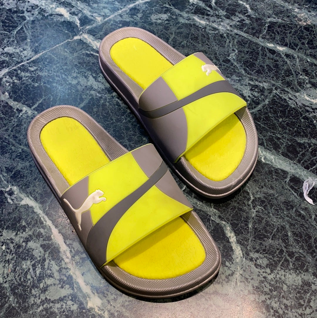 Grey Neon Slipper (15118)