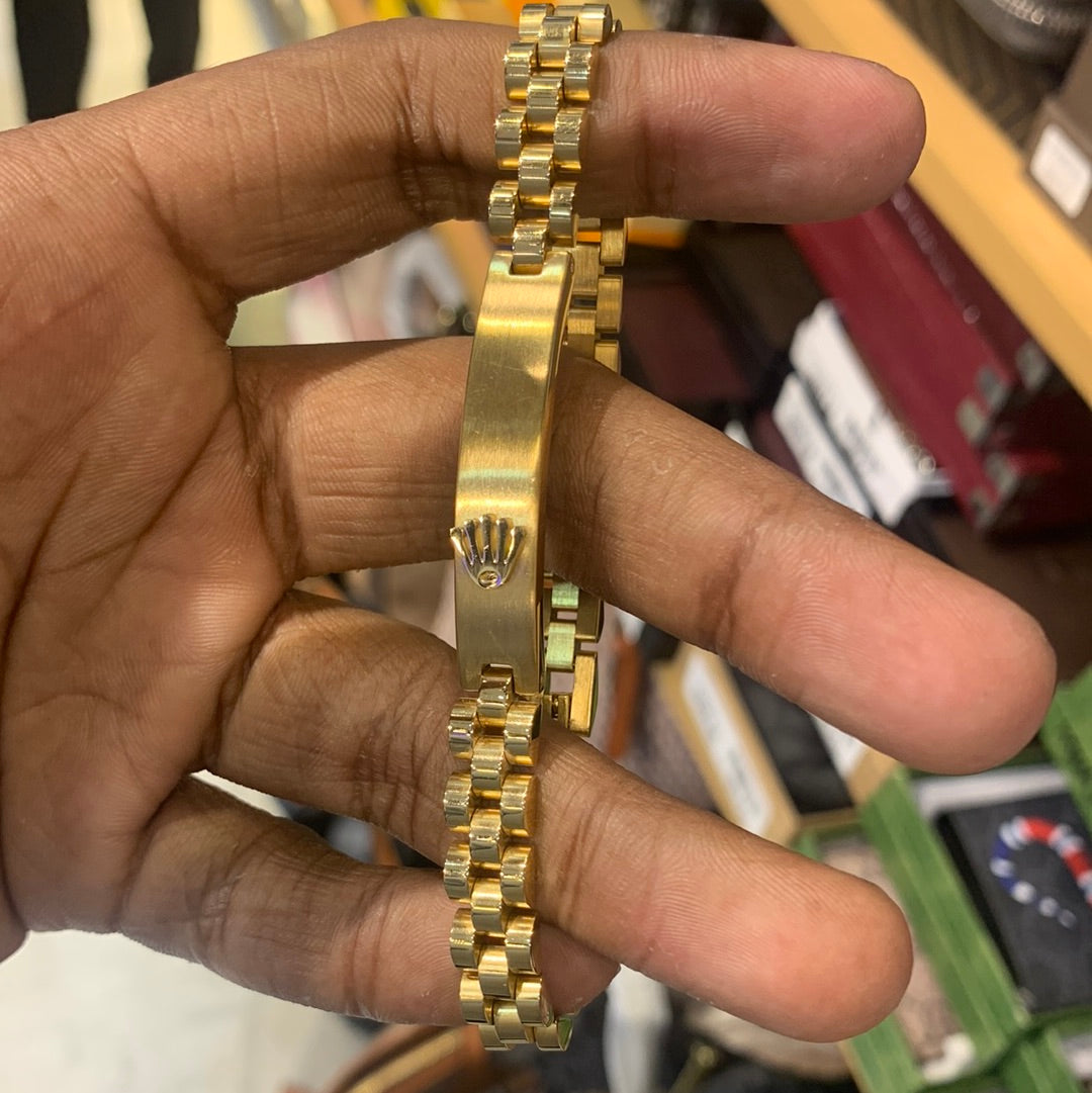 ROL LOR  Gold Design Chain Bracelet Men 502358