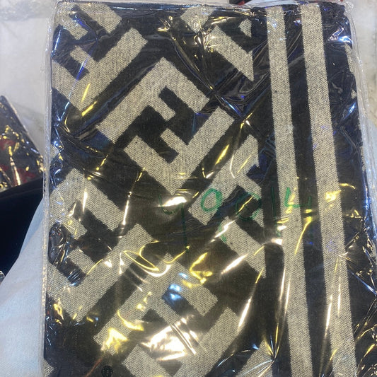 Fen Nef Black Colour With Cream Nef Logo Imported Muffler 49014