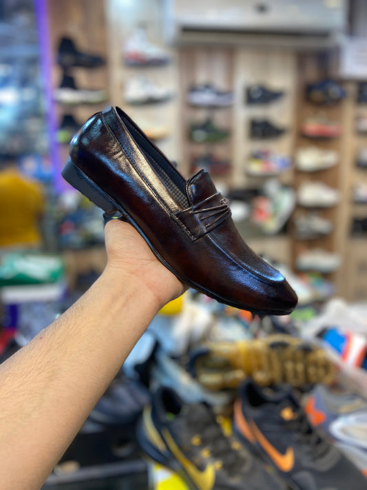 Brown Loafers Shoes For Men Model Number 1001