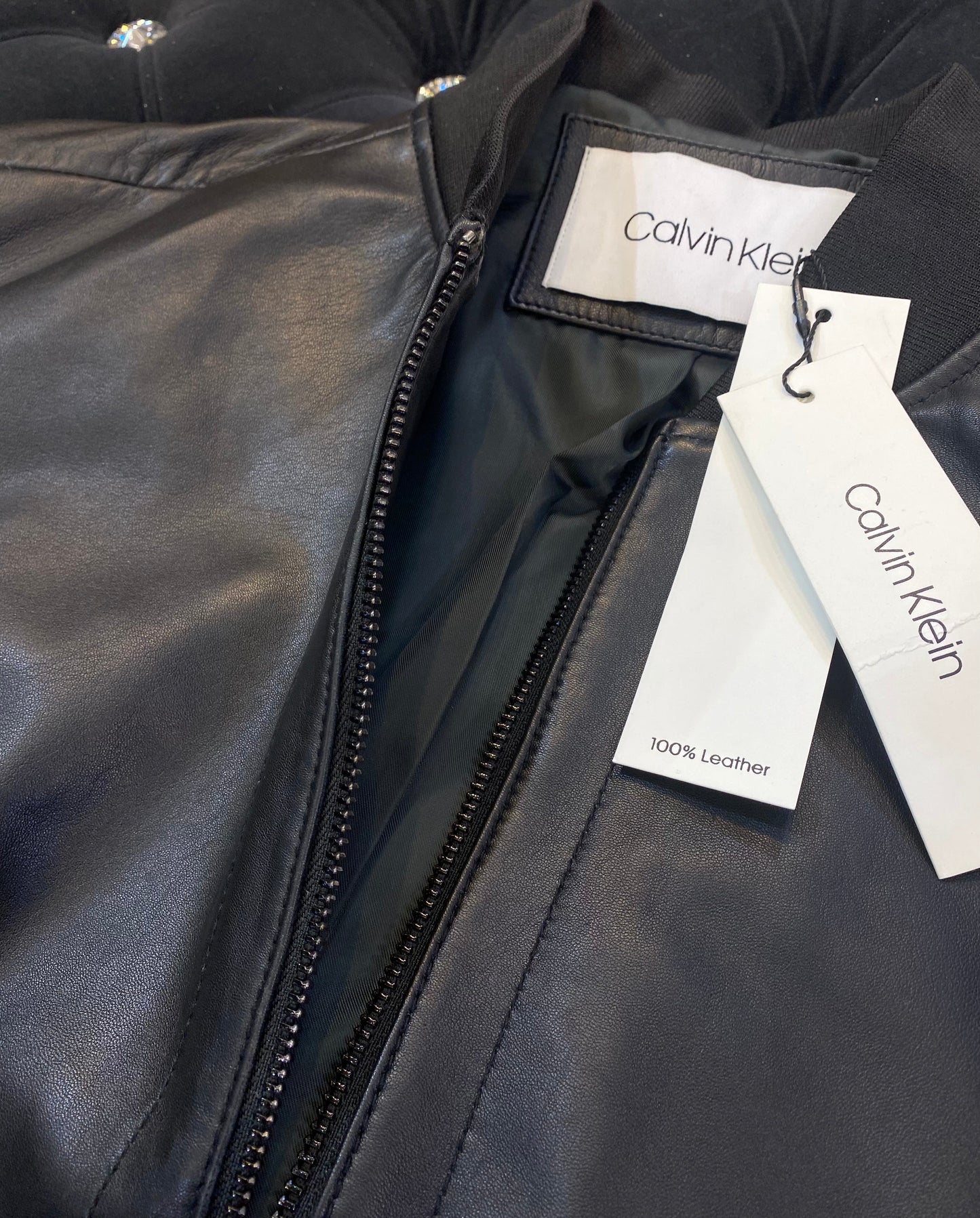 KC LAC Black Colour Genuine Leathers Bomber Jacket 49181 03082023