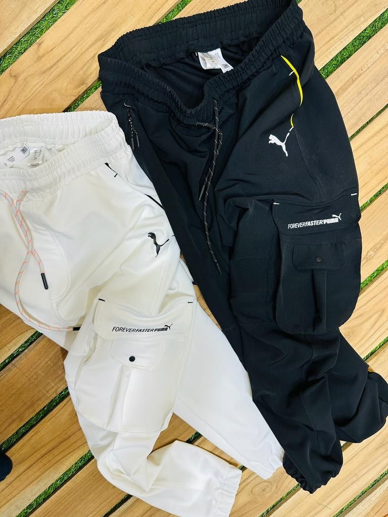 MUP Black Colour With Tery Fabric Cargo Lower