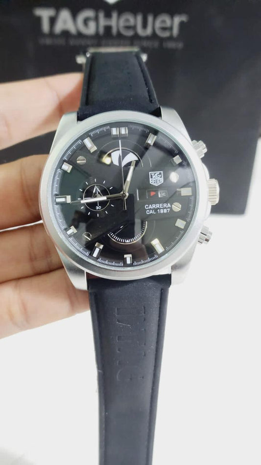 Gat Black Strap Black Dail Men Watch