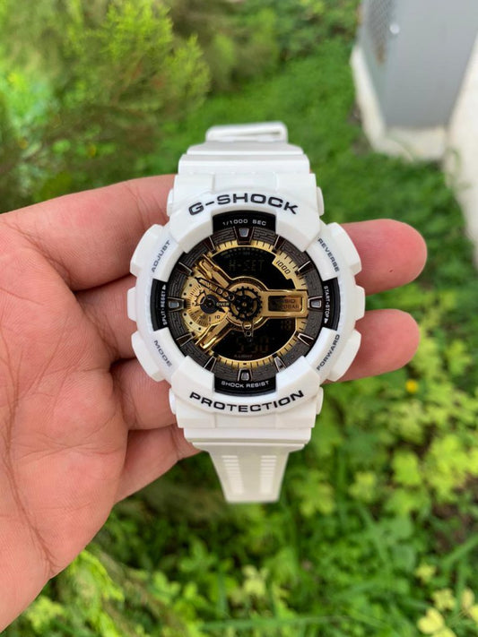 White Copper Gold Water Rasistant Sports Watch With Original Box 400657
