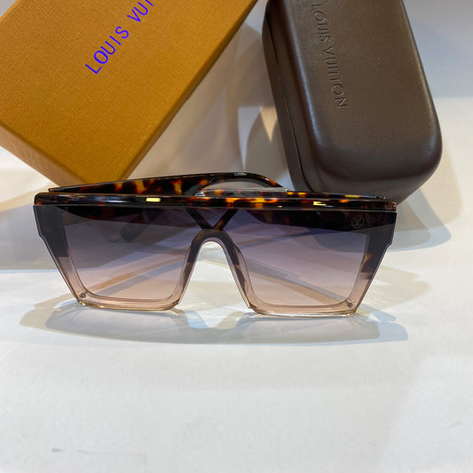 UOL LV VL Leopard Frame Transparent Black Shade Unisex Branded Z1065 61 9-147